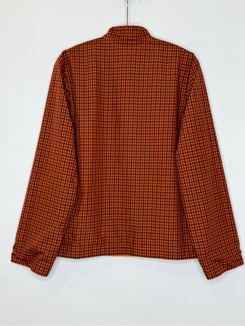Vintage Aquascutum London Reversible Harrington Full Zip Jacket Womens 8 Orange - Picture 2 of 10
